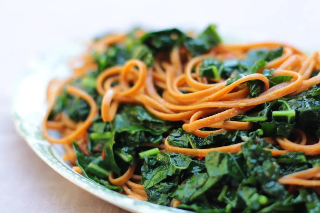 Zdjęcie przepisu Chilli linguini z cavolo nero